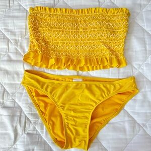 Yellow Bathing Suit Set
